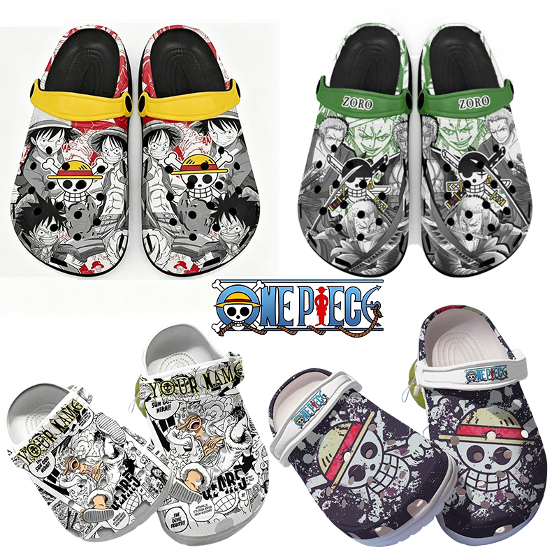 Summer Clothing Gifts - One Piece Slippers Luffy Summer Cave