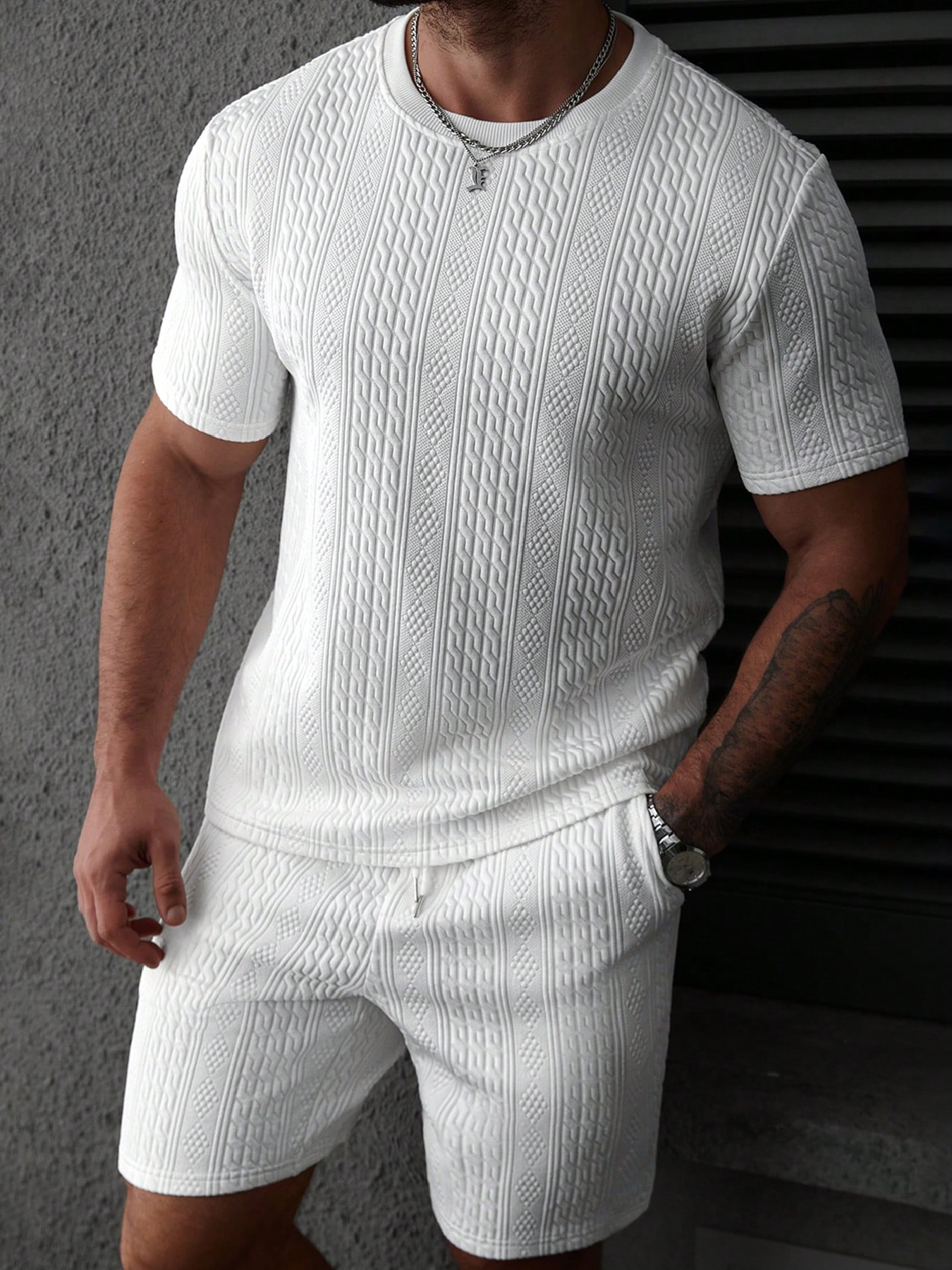 Summer Clothing Sets Men - Casual men's polo shirt set, soft