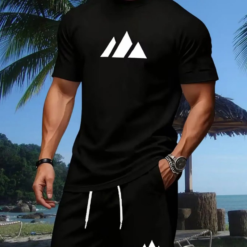 Summer Clothing Sets Men - New summer fitness sportswear for men,