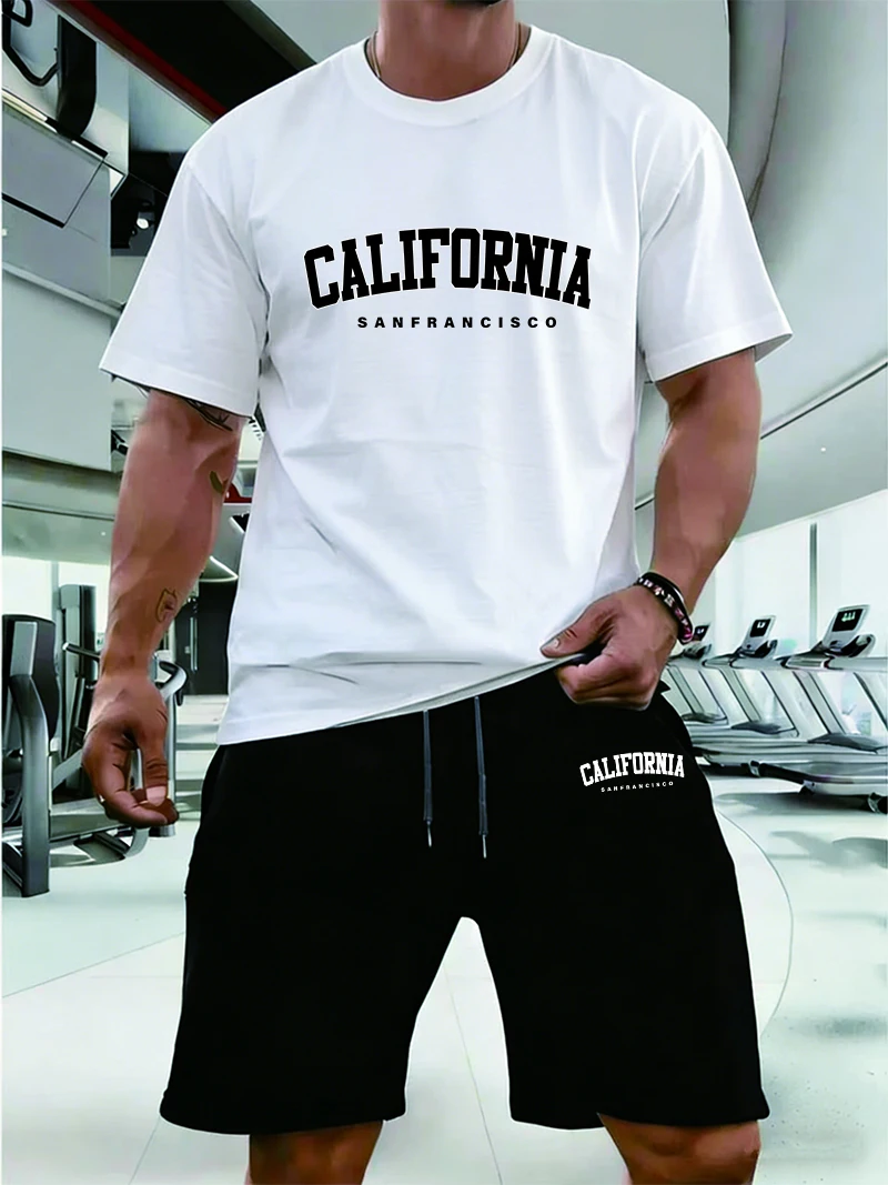 Summer Clothing Sale - Hot Sales Mens Tracksuit Casual T-shirts
