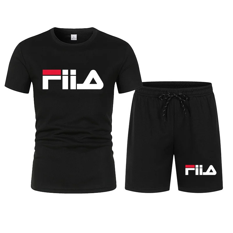 Summer Clothing Sets Men - 2026 New Fashion FILA Inspired Set