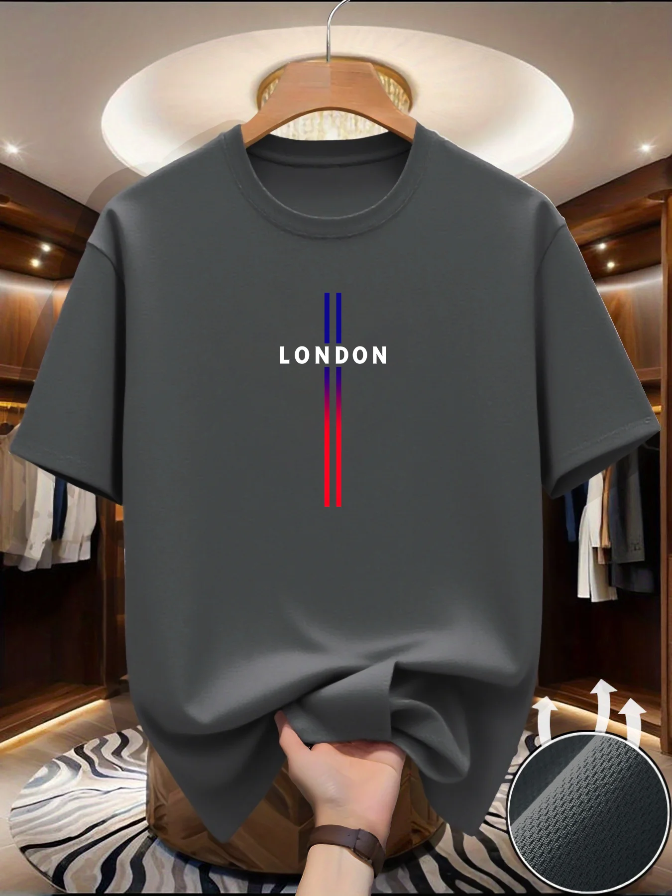Summer Clothing Europe - Men's SCross print T-shirt Summer Outdoor