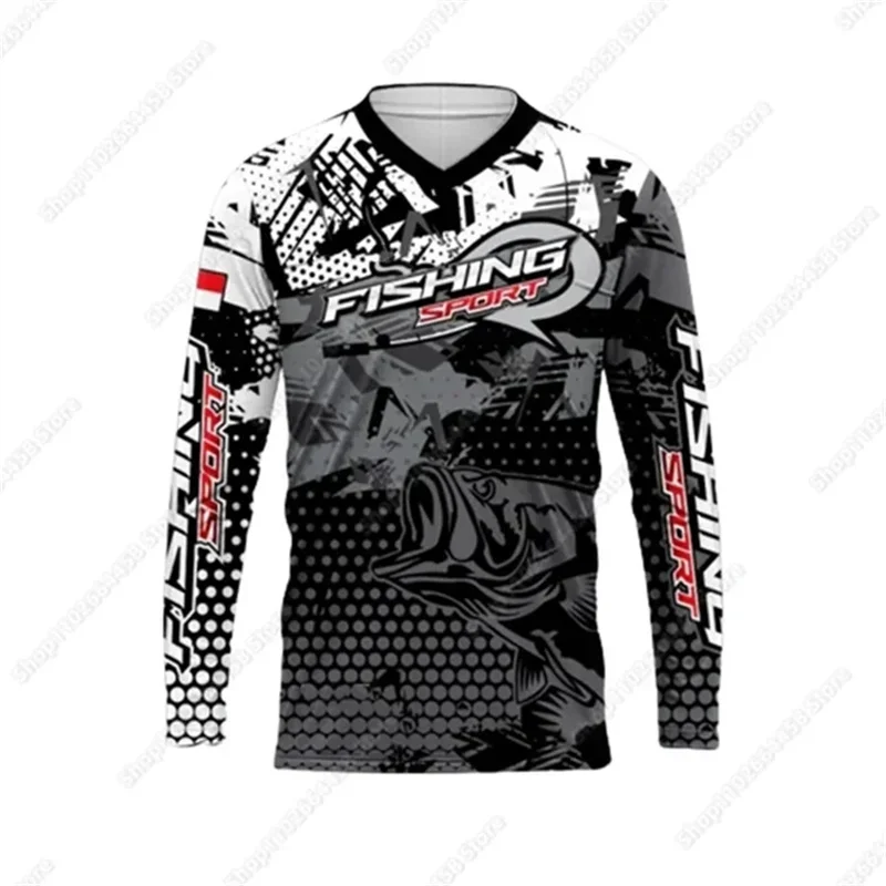 Rash Guard Long Sleeve - Summer Fishing Shirt Men Sun Uv
