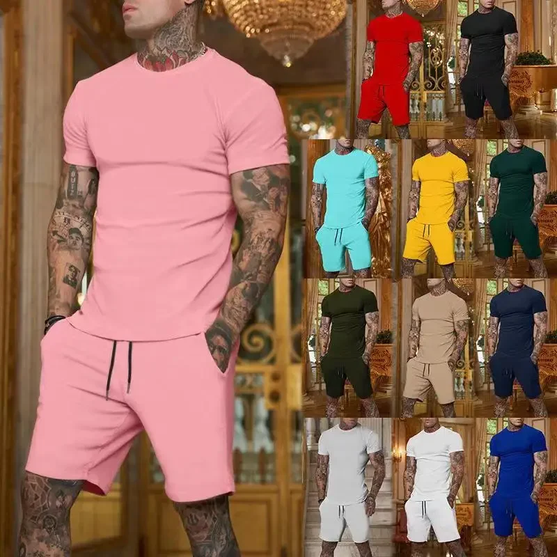 Summer Clothing Sets Men - Summer new men's breathable sportswear short