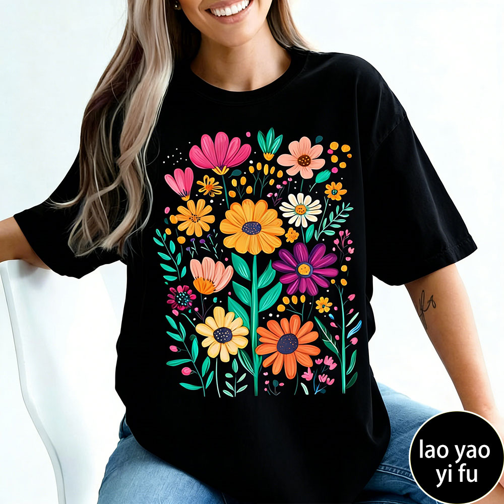 Boho Summer Floral Women TShir – Summer Clothing Vibes recenzja i cena