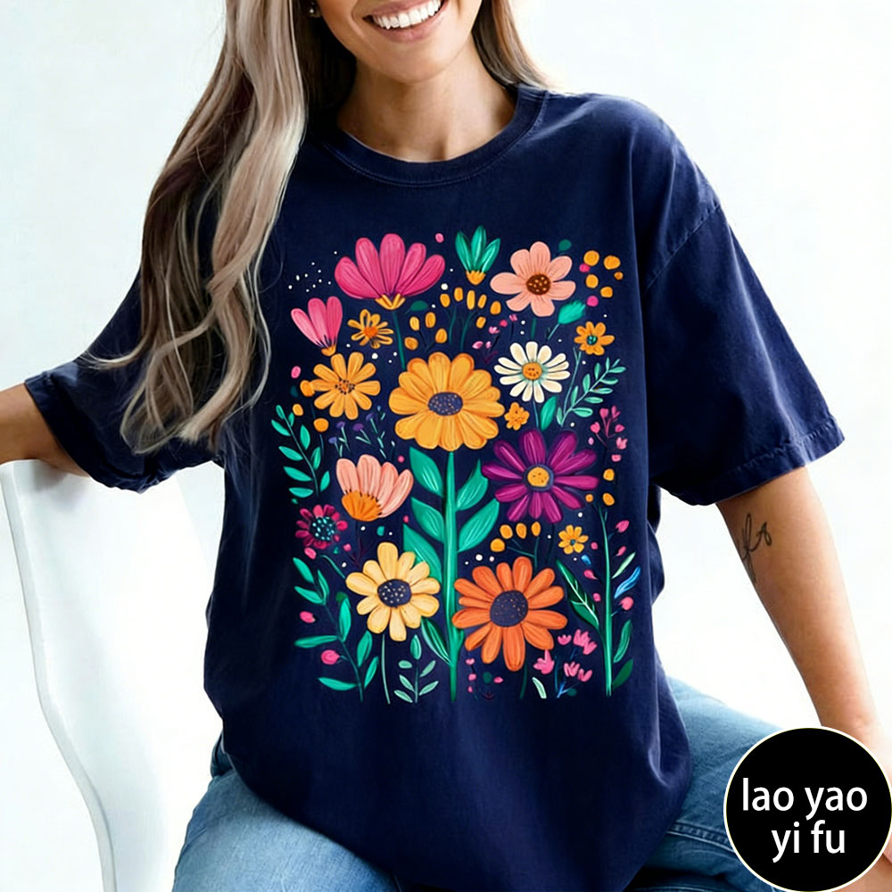 Boho Summer Floral Women TShir – Summer Clothing Vibes recenzja i cena