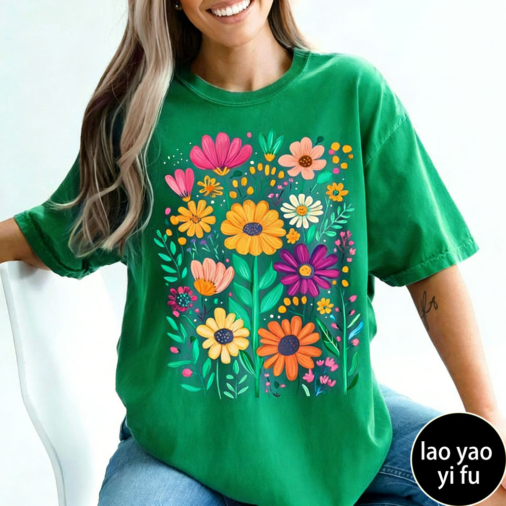 Boho Summer Floral Women TShir – Summer Clothing Vibes recenzja i cena