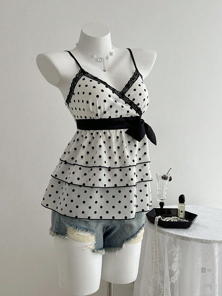 French-Style Retro Lace Patchw – Summer Clothing For 70 Year Old Woman recenzja i cena