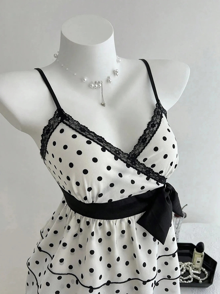 French-Style Retro Lace Patchw – Summer Clothing For 70 Year Old Woman recenzja i cena