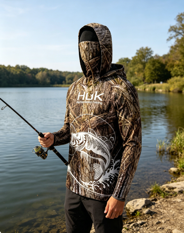 HUK Fishing Clothes Camouflage – Rash Guard Long Sleeve recenzja i cena