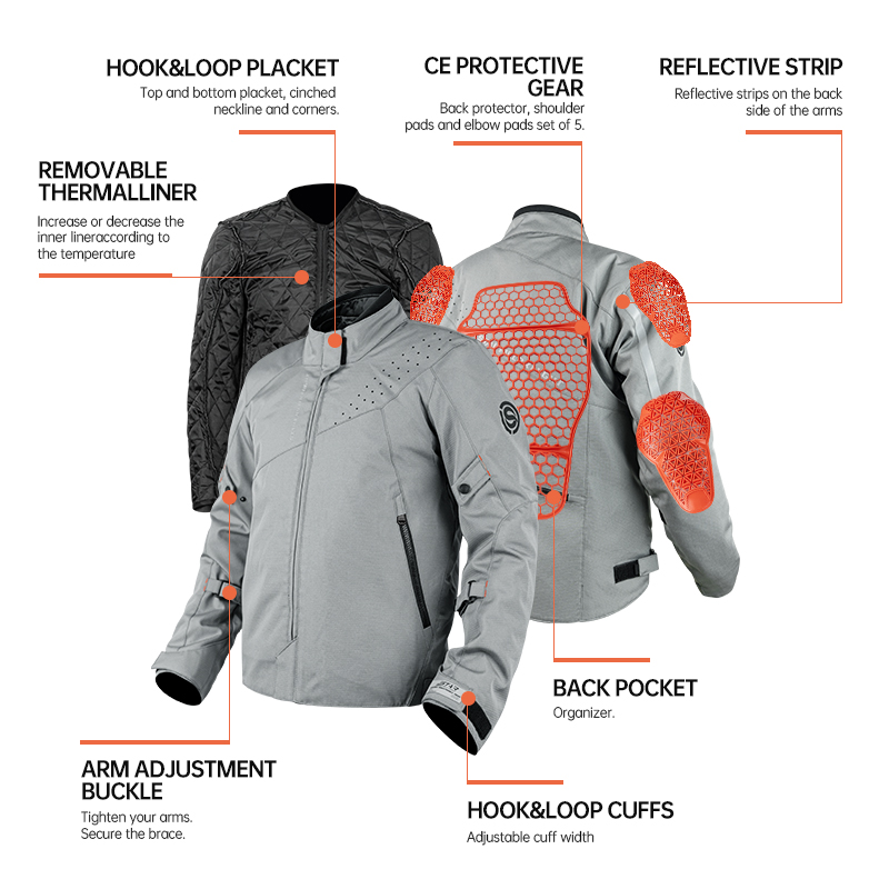 SFK Grey Motorcycle Riding Clo – Summer Knights Clothing recenzja i cena