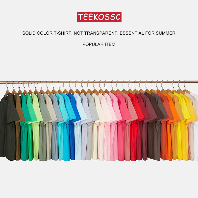 Loose Cotton Solid Tshirts Men – Summer Clothing Brands For Women recenzja i cena