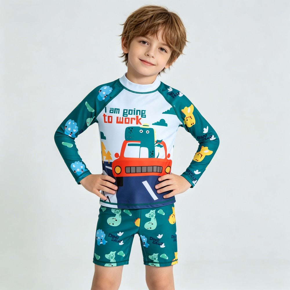 2Pcs Kids Long Sleeve Swimwear – Rash Guard Long Sleeve recenzja i cena