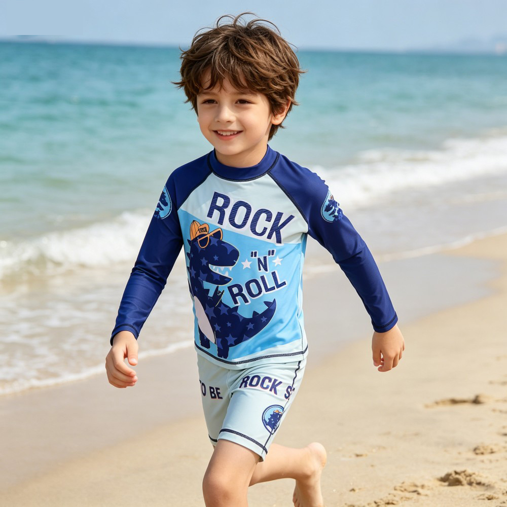 2Pcs Kids Long Sleeve Swimwear – Rash Guard Long Sleeve recenzja i cena