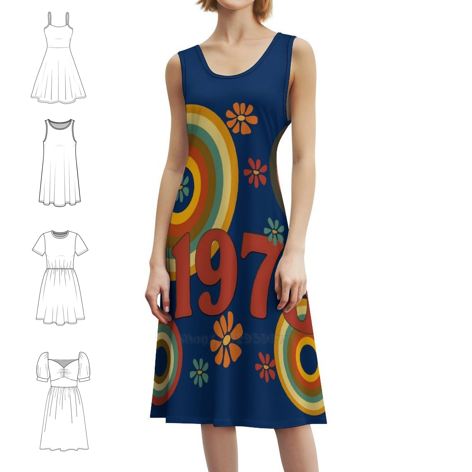 1973 Floral Smock Dress For Wo – Summer Clothing Vibes recenzja i cena