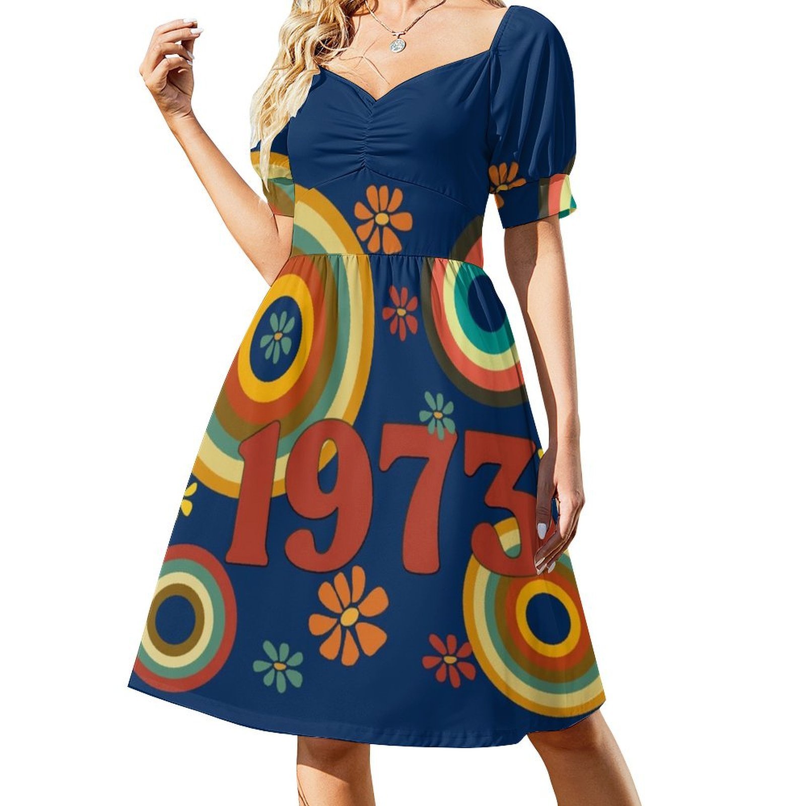 1973 Floral Smock Dress For Wo – Summer Clothing Vibes recenzja i cena