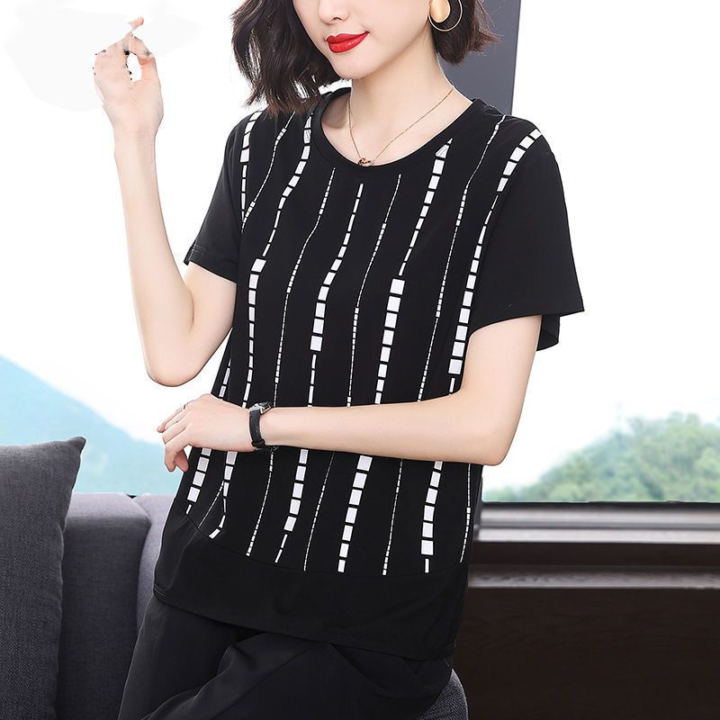 Leisure Elegant Fashion Round  – Summer Clothing For 70 Year Old Woman recenzja i cena