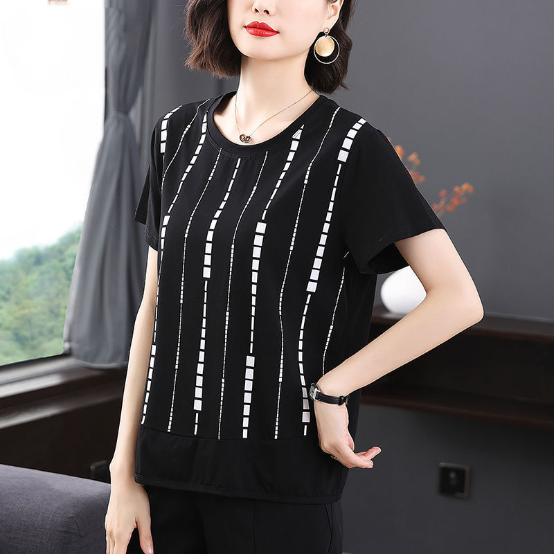 Leisure Elegant Fashion Round  – Summer Clothing For 70 Year Old Woman recenzja i cena
