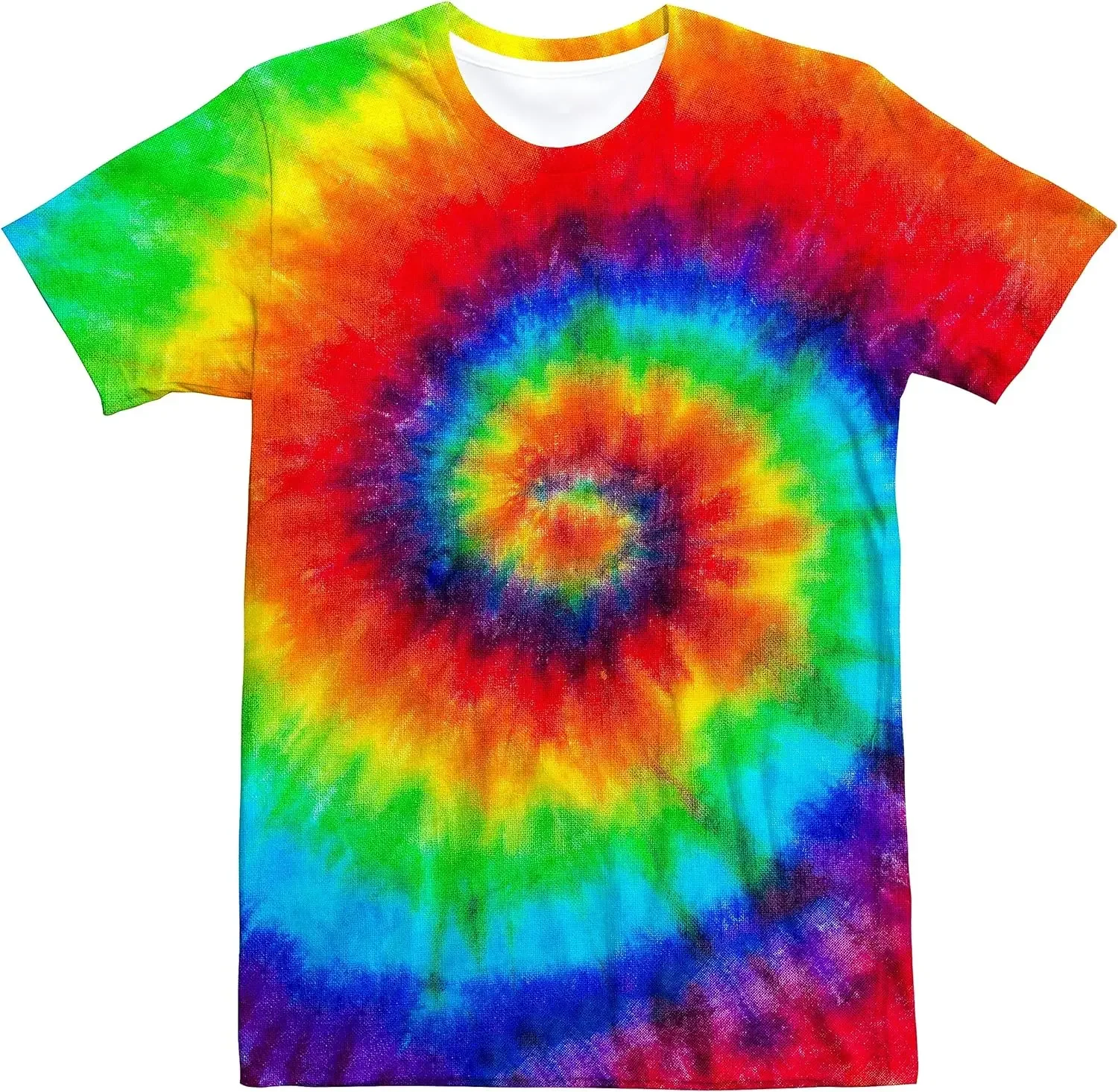 Unisex Retro Tie Dye t shirt f – Summer Clothing For 70 Year Old Woman recenzja i cena