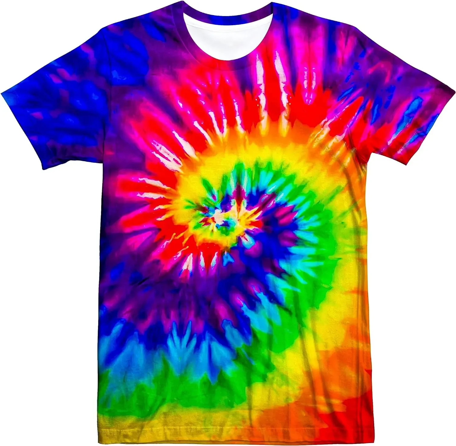 Unisex Retro Tie Dye t shirt f – Summer Clothing For 70 Year Old Woman recenzja i cena