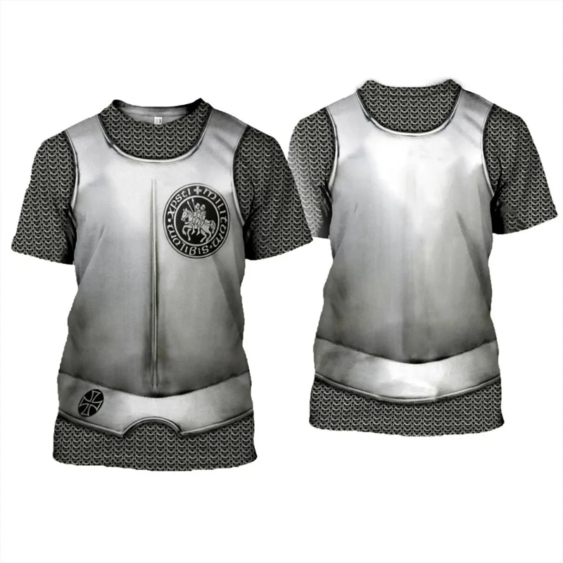 Knights Templar Graphic T-shir – Summer Knights Clothing recenzja i cena