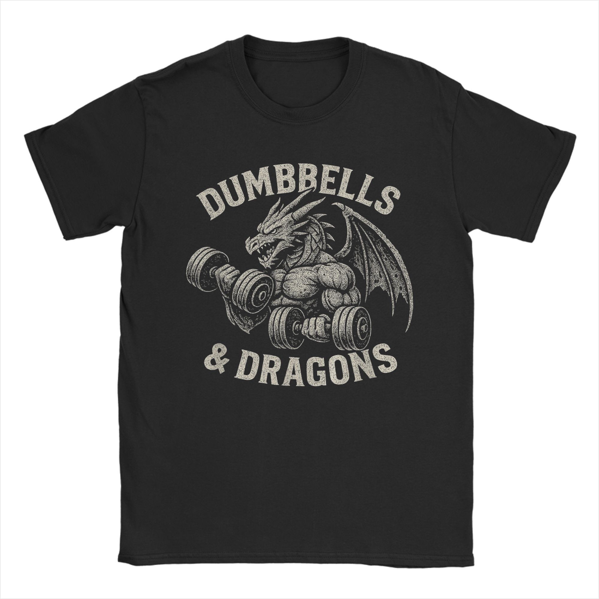 Dumbbells and Dragons Gym T-Sh – Summer Clothing Ideas For Women recenzja i cena