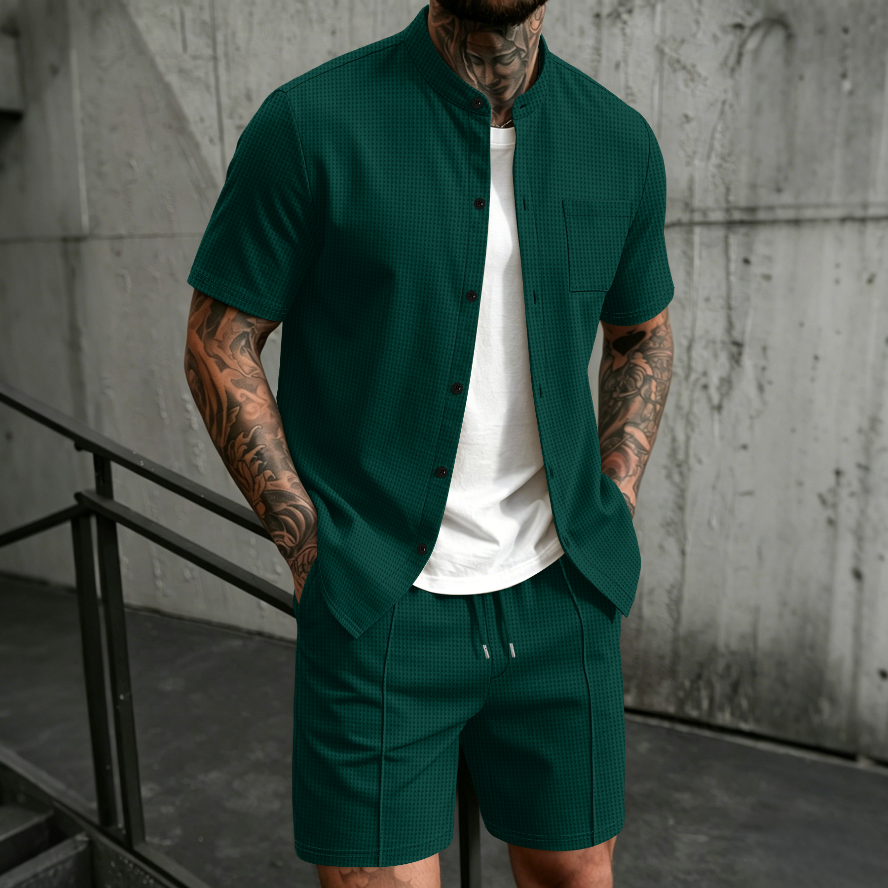Men's 2 Piece Outfit, Stand Co – Summer Clothing Sets Men recenzja i cena