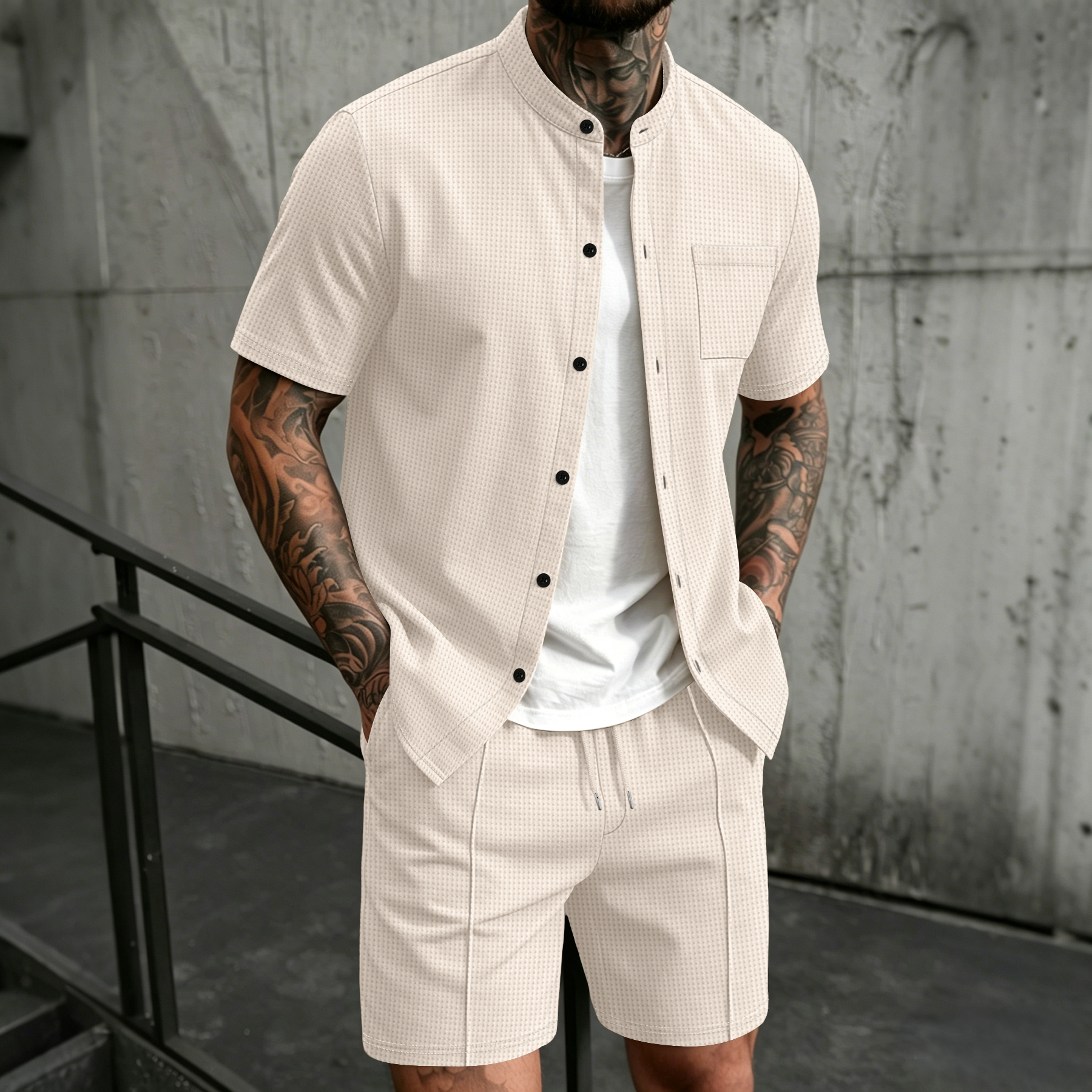 Men's 2 Piece Outfit, Stand Co – Summer Clothing Sets Men recenzja i cena