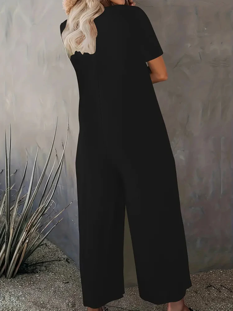 Summer Chic Solid Casual Pocke – Summer Clothing For 70 Year Old Woman recenzja i cena