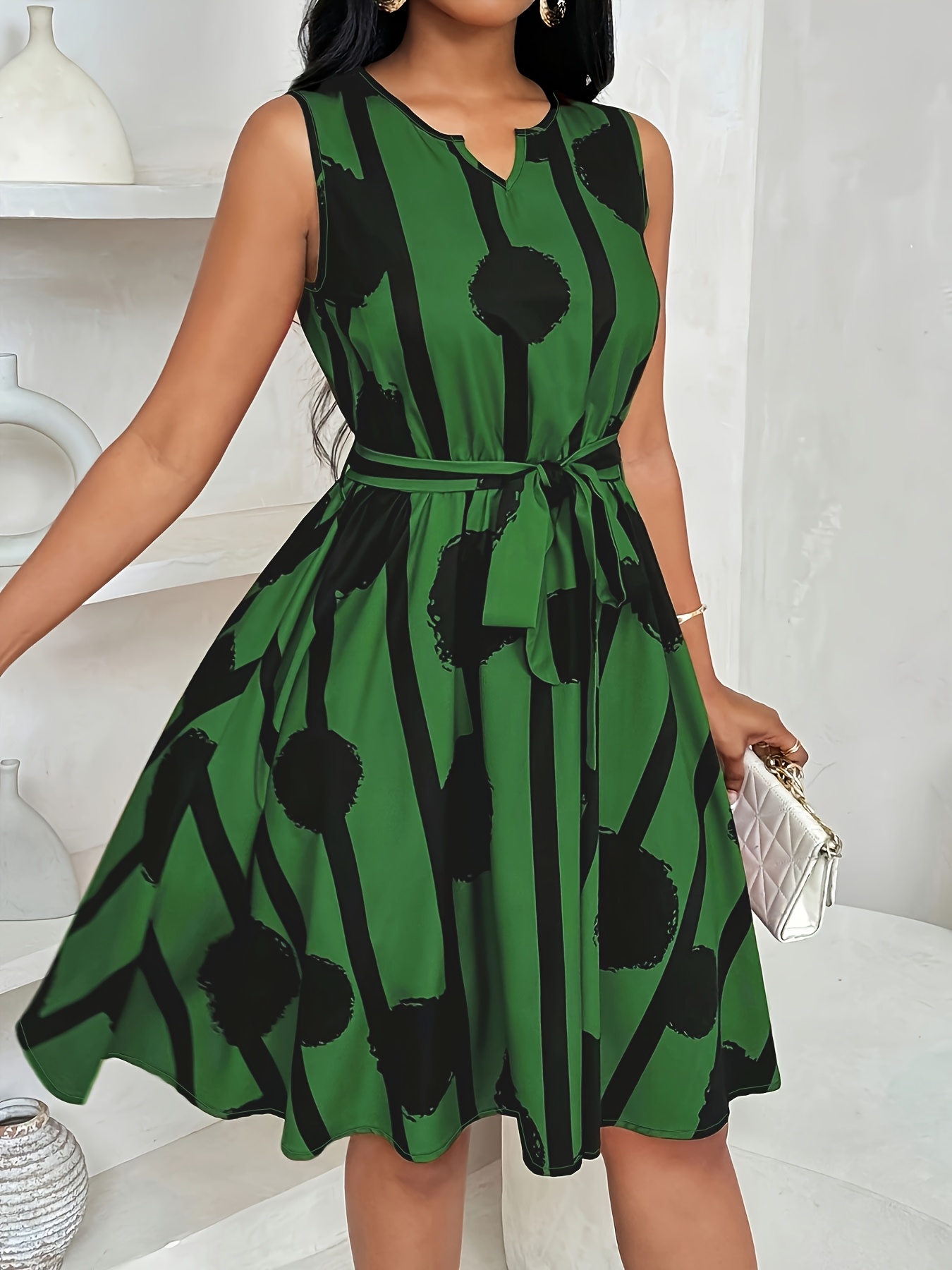 Women's Oversized Woven Dress  – Summer Clothing For 70 Year Old Woman recenzja i cena