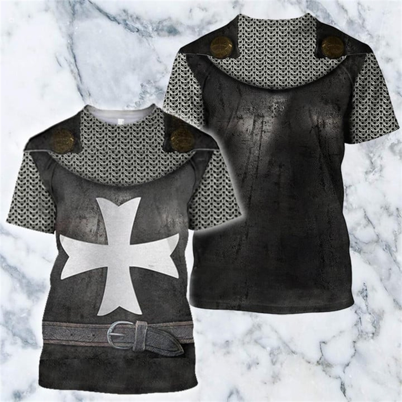 Templar Knight Graphic Vintage – Summer Knights Clothing recenzja i cena