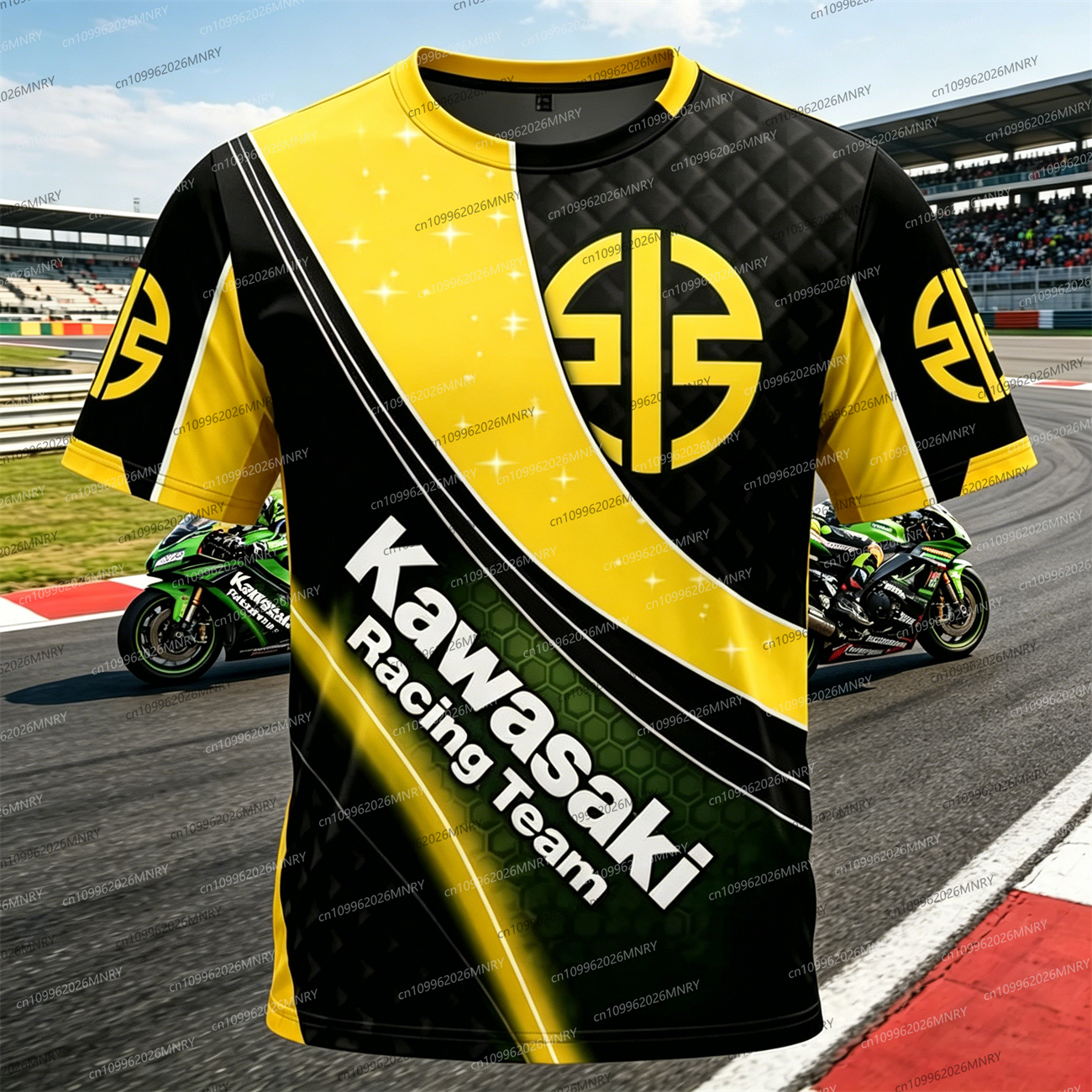 Men Oversized t-shirt Kawasaki – Summer Clothing Motorcycle recenzja i cena