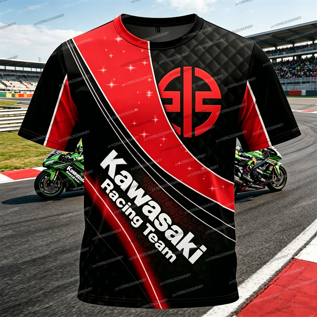 Men Oversized t-shirt Kawasaki – Summer Clothing Motorcycle recenzja i cena