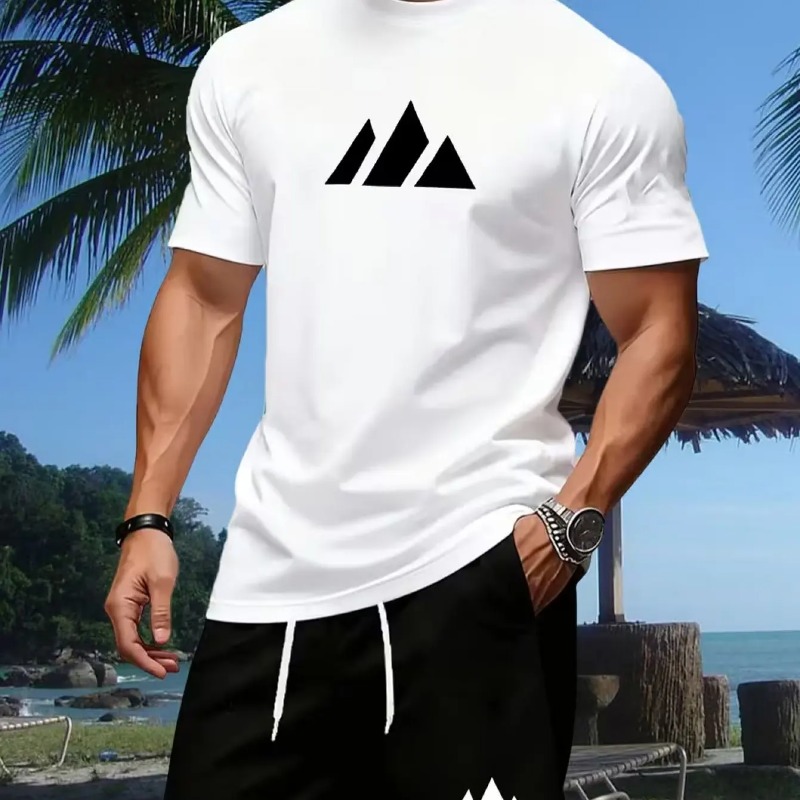 New summer fitness sportswear  – Summer Clothing Sets Men recenzja i cena