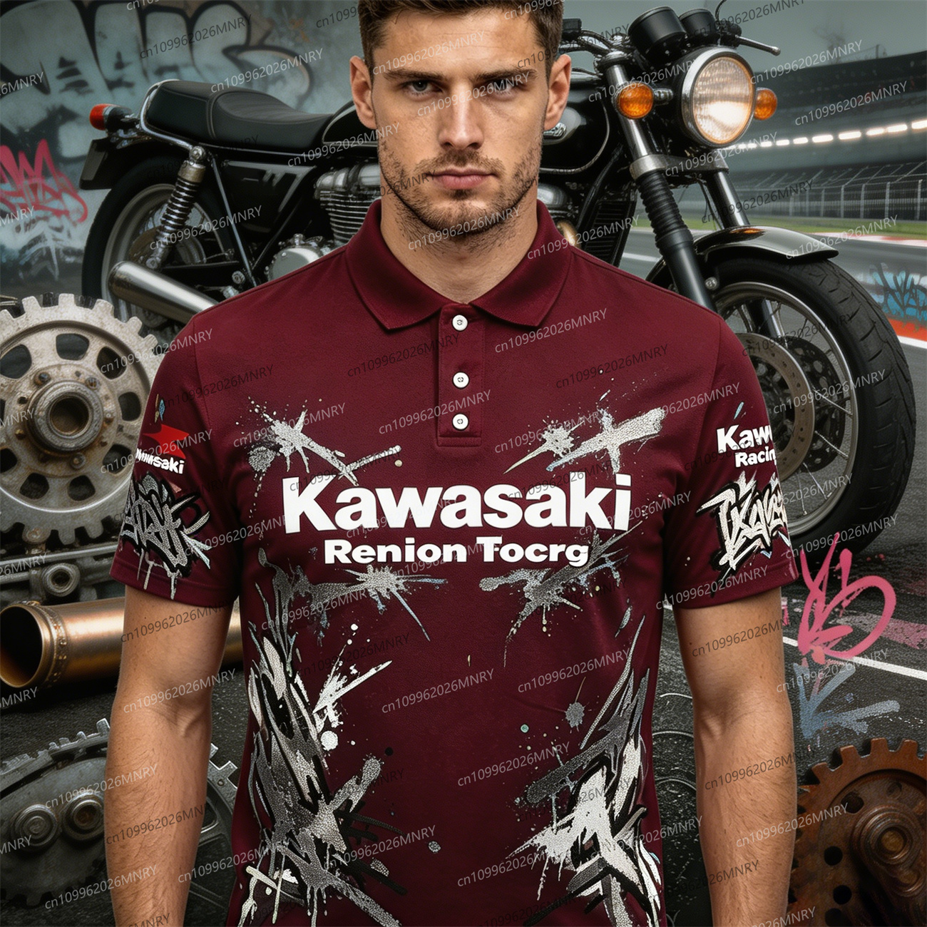 Summer polo t-shirt men Motorc – Summer Clothing Motorcycle recenzja i cena