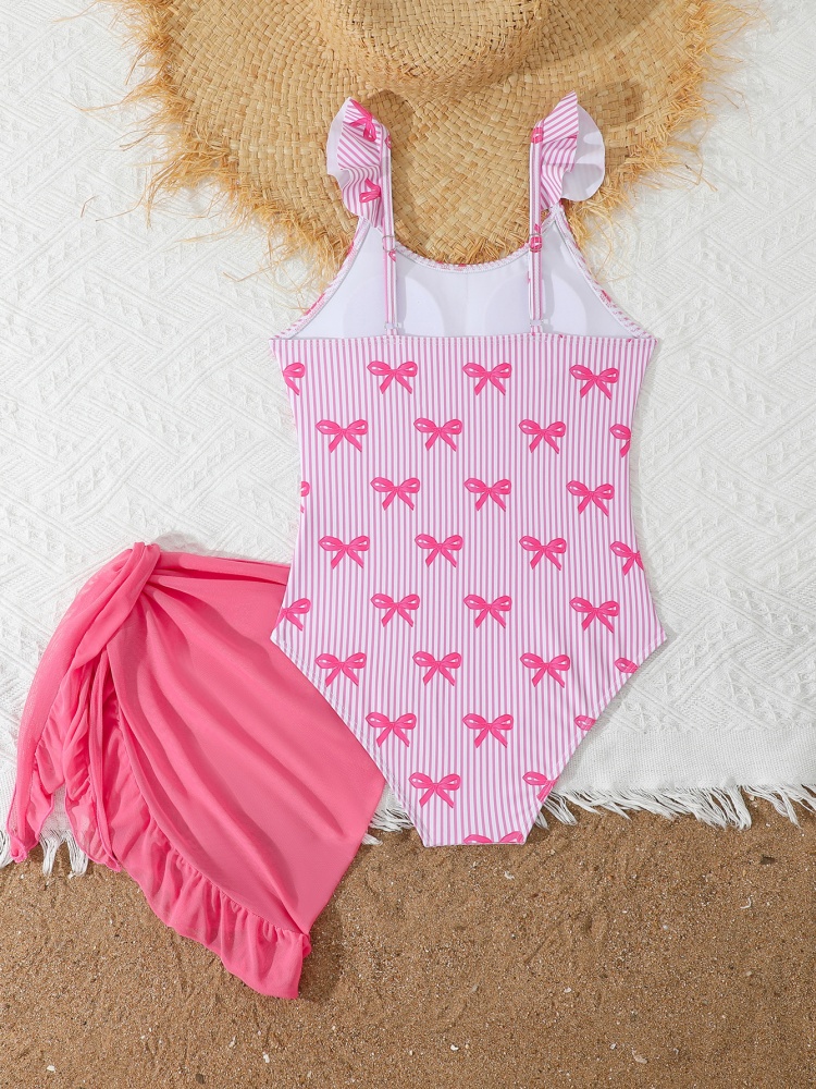 One Piece Girls Kids Swimsuit  – Swim Cover Up Mesh recenzja i cena