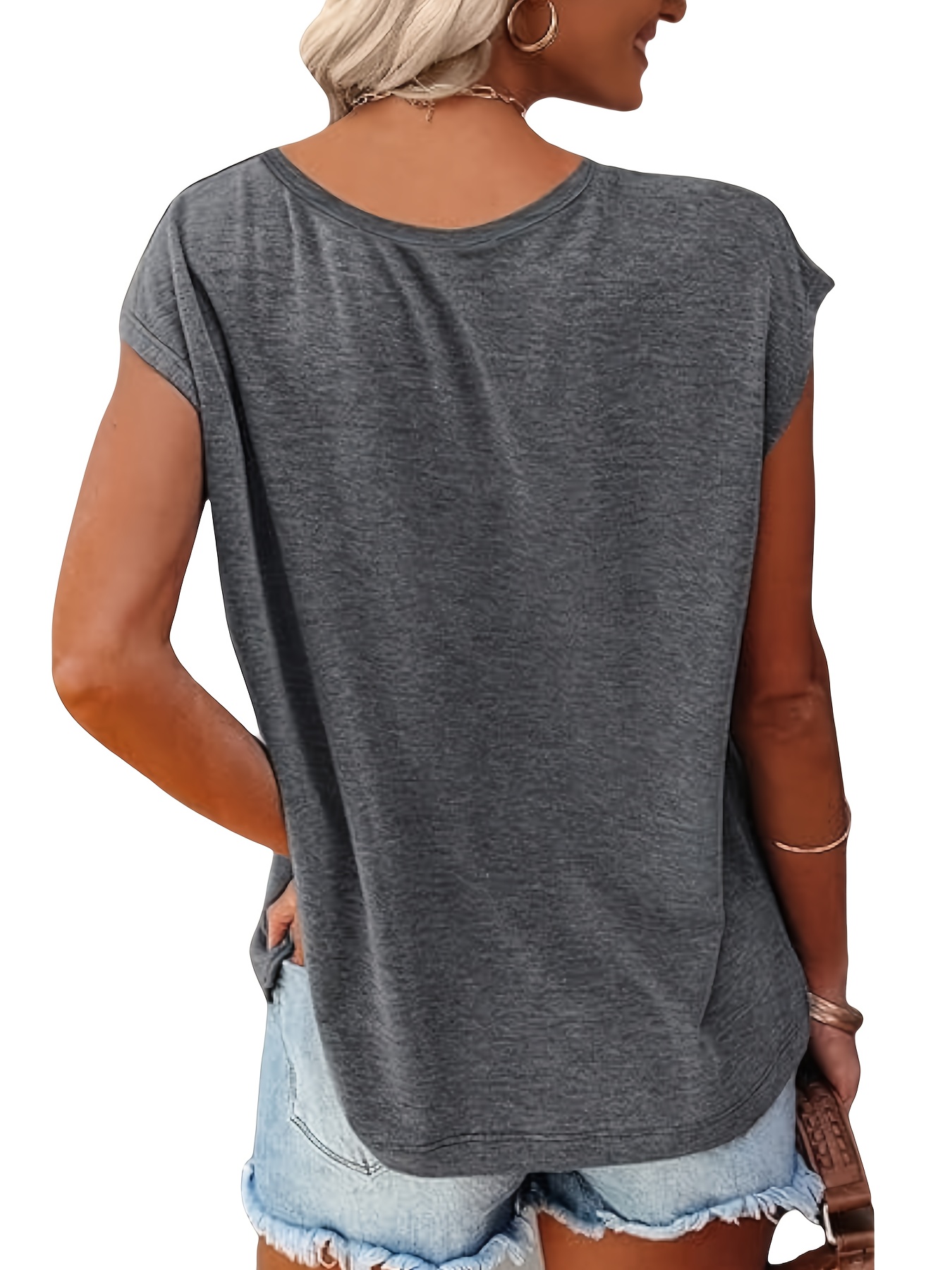 3-Pack of Solid Color V-Neck C – Summer Clothing Drop recenzja i cena