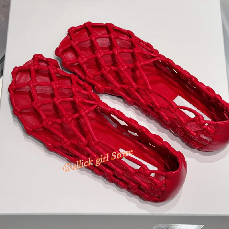 French Woven Mesh Hollow flat  – Summer Clothing Sale recenzja i cena