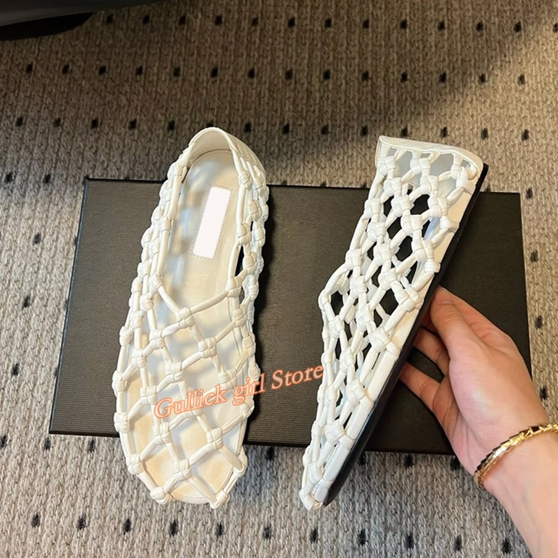French Woven Mesh Hollow flat  – Summer Clothing Sale recenzja i cena
