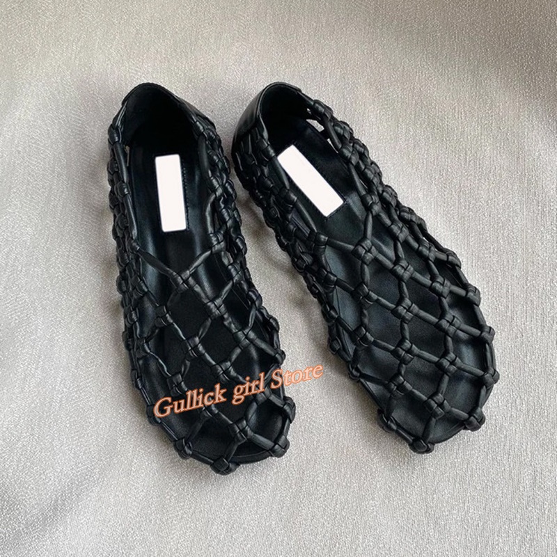 French Woven Mesh Hollow flat  – Summer Clothing Sale recenzja i cena