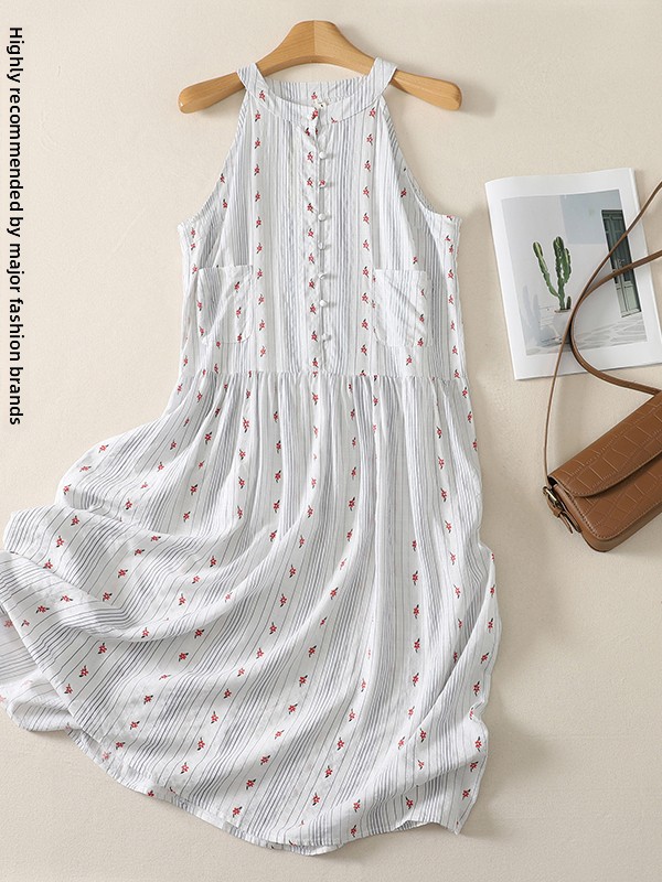 Elegant A-Line Dress Floral Pr – Summer Line Clothing Brand recenzja i cena