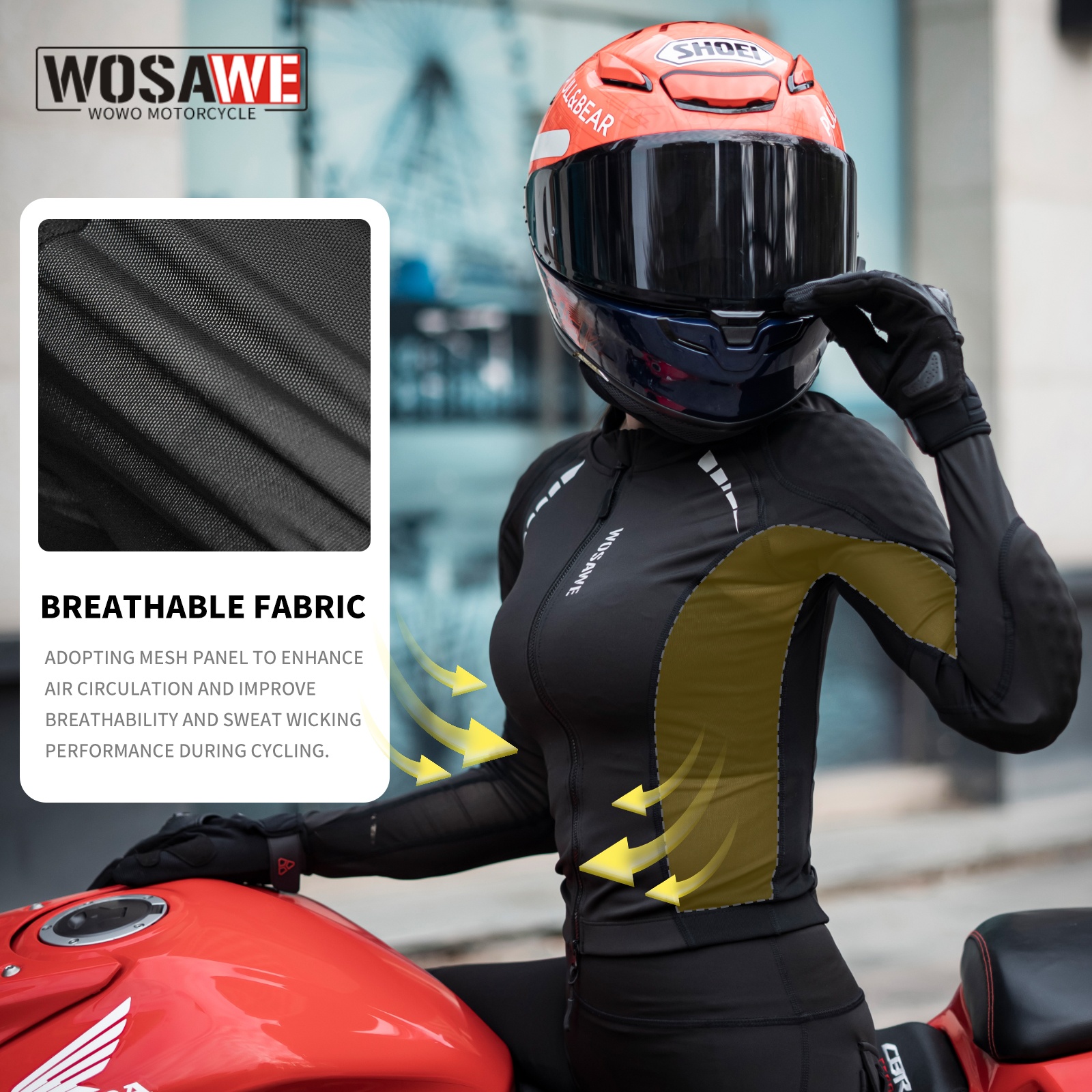 WOSAWE Women's Mesh Motorcycle – Summer Clothing Motorcycle recenzja i cena