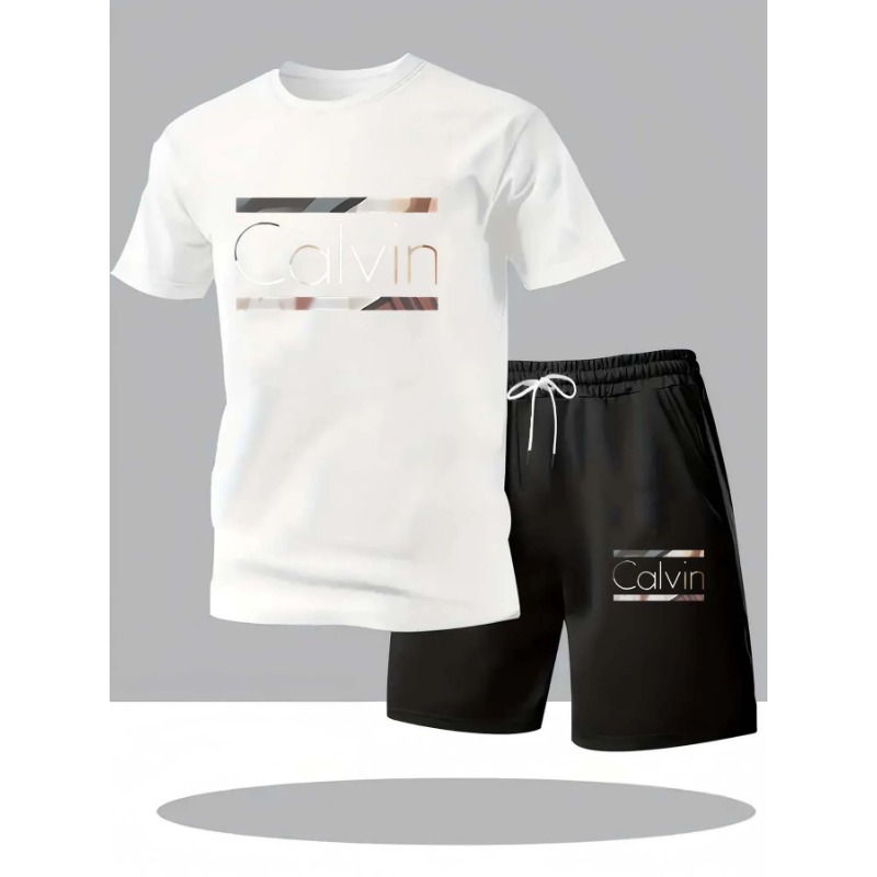 Summer round Neck Short Sleeve – Summer Clothing Sets Men recenzja i cena