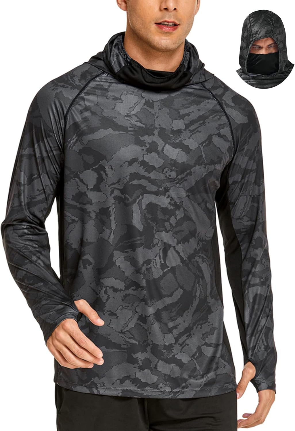 Men's Hooded Sun Shirts with M – Rash Guard Long Sleeve recenzja i cena
