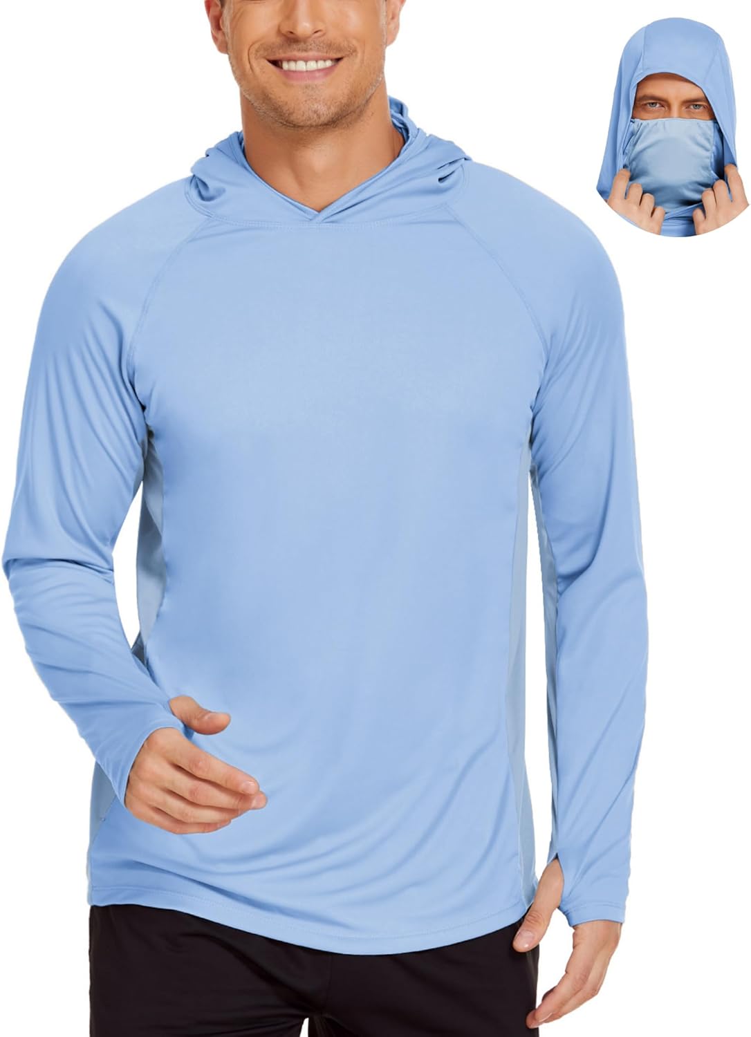 Men's Hooded Sun Shirts with M – Rash Guard Long Sleeve recenzja i cena