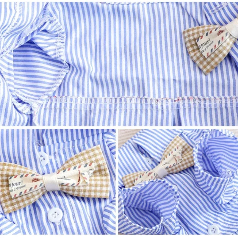 Pet Dog Clothes Bowknot Stripe – Summer Clothing Wholesale recenzja i cena