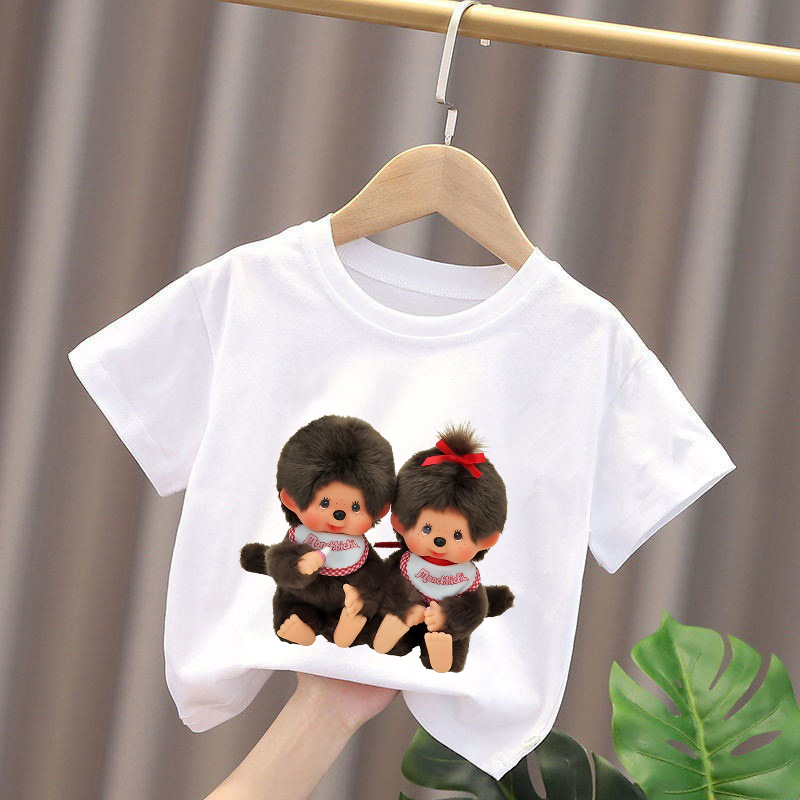 Monchhichi Kids T-shirts Anime – Summer Clothing Gifts recenzja i cena