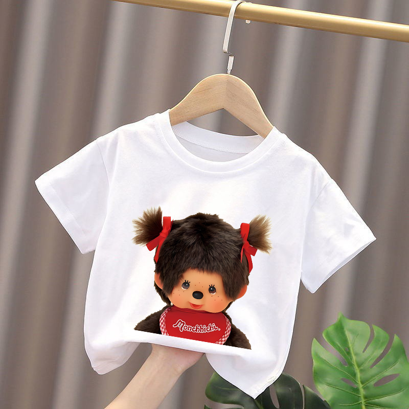 Monchhichi Kids T-shirts Anime – Summer Clothing Gifts recenzja i cena