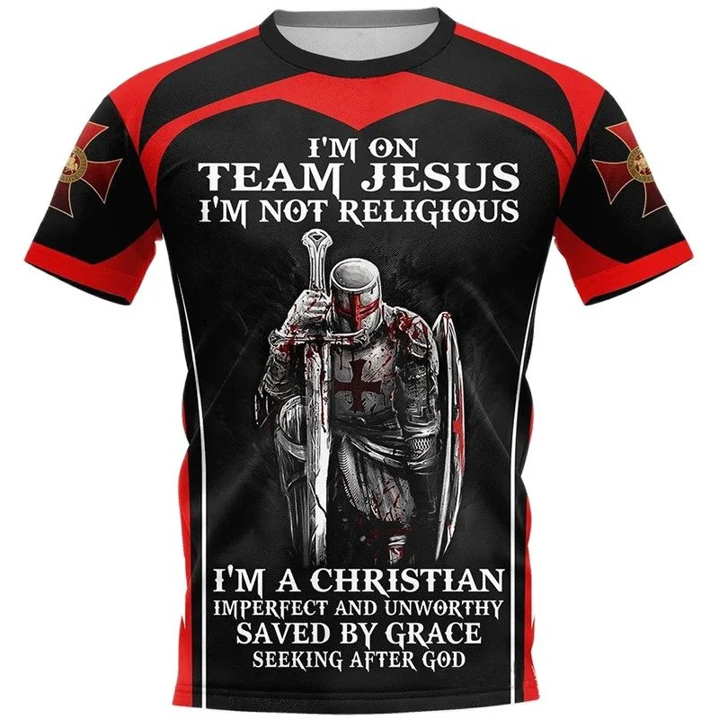 3D Cool Knights Templar Printe – Summer Knights Clothing recenzja i cena