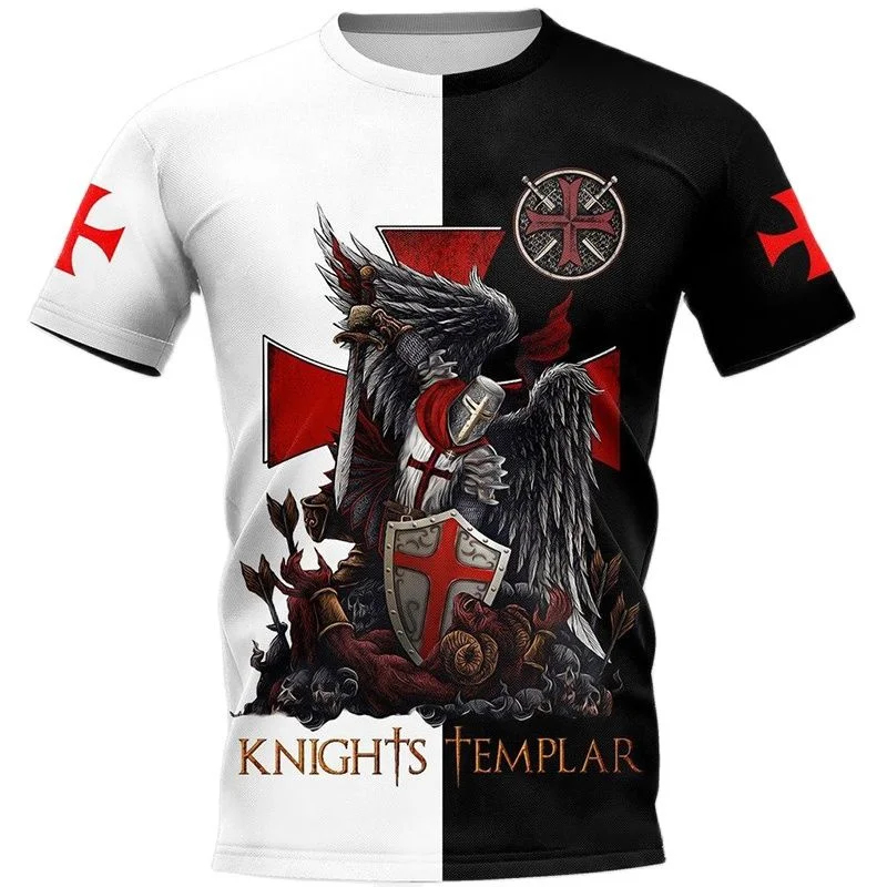 3D Cool Knights Templar Printe – Summer Knights Clothing recenzja i cena